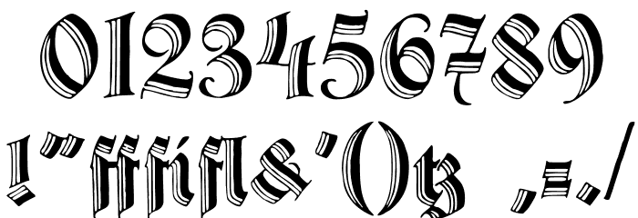 Hermann-Gotisch Font OTHER CHARS