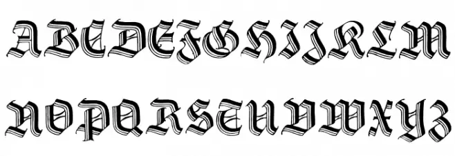 Hermann-Gotisch フォント 大文字
