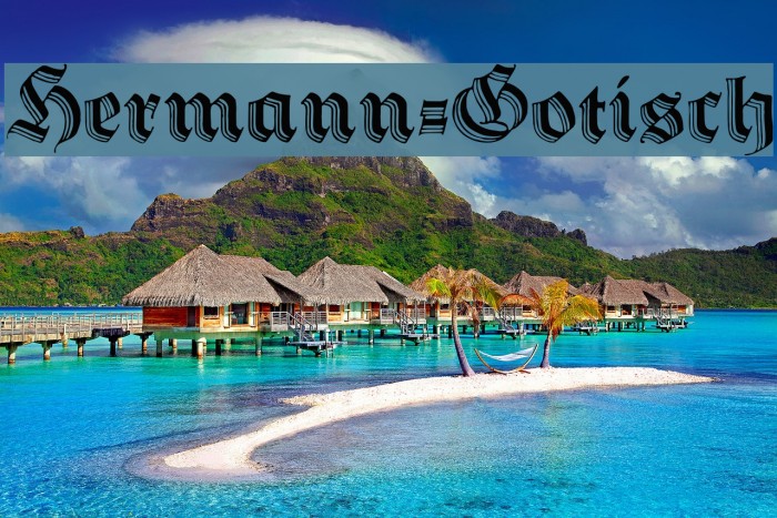 Hermann-Gotisch Font examples