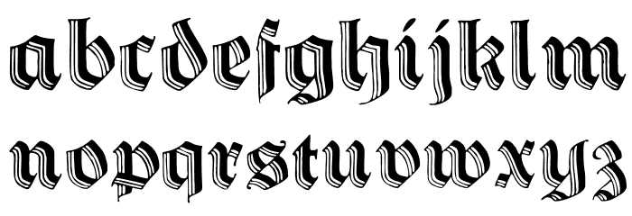 Hermann-Gotisch Font LOWERCASE