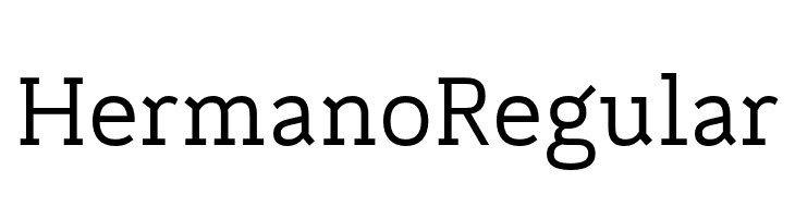Hermano Regular  font caratteri gratis