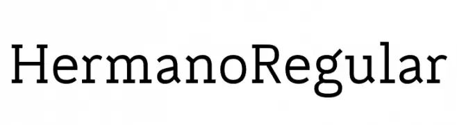 Hermano Regular  Frei Schriftart Herunterladen