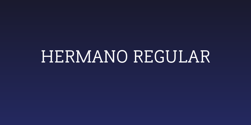 Hermano Regular Social Header