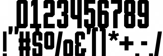 HermanoAlto Chisel Font OTHER CHARS