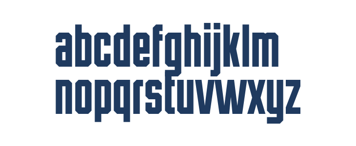 HermanoAlto Chisel Lowercase