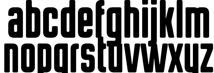 HermanoAlto Round Font LOWERCASE
