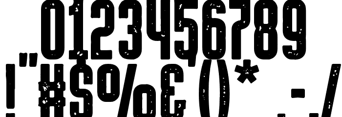 HermanoAlto Stamp Font OTHER CHARS