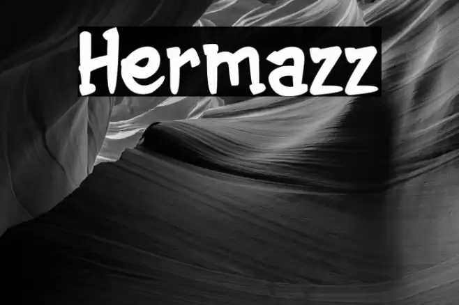 Hermazz Font examples