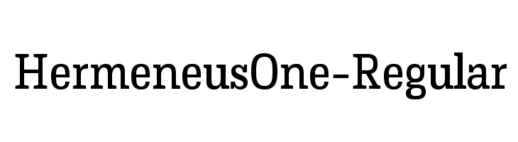 HermeneusOne-Regular Font