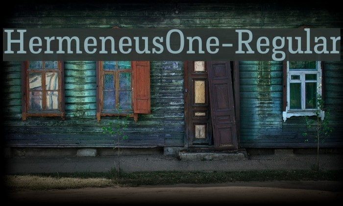 HermeneusOne-Regular Font examples