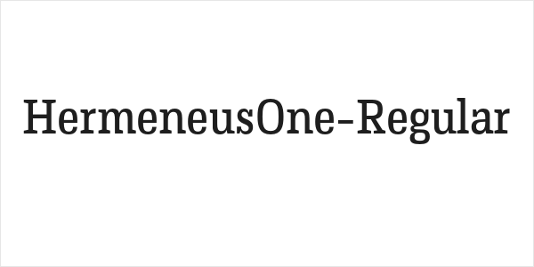 HermeneusOne-Regular Logo