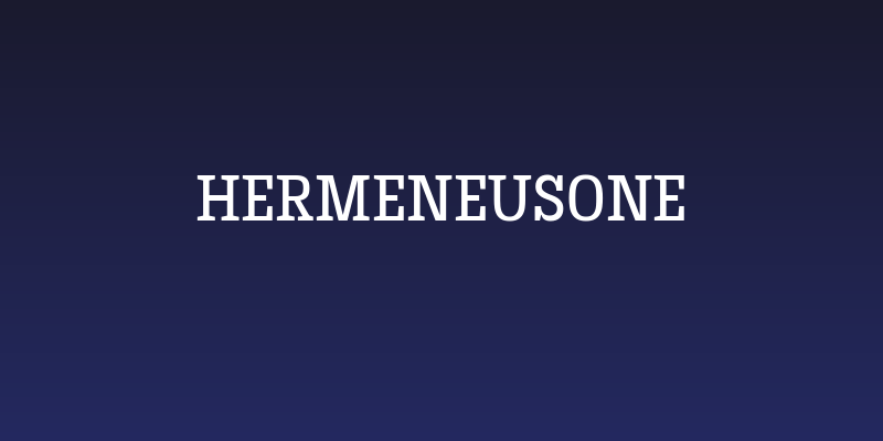 HermeneusOne Social Header