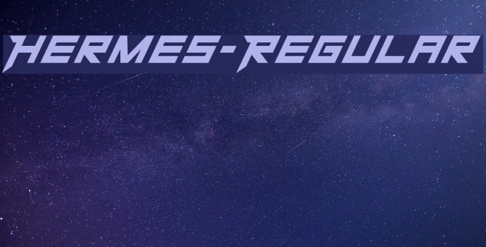 Hermes-Regular Font examples