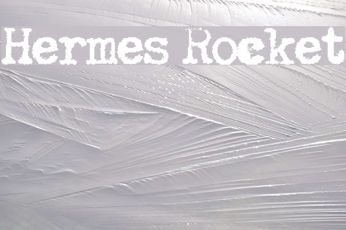 Hermes Rocket Font examples