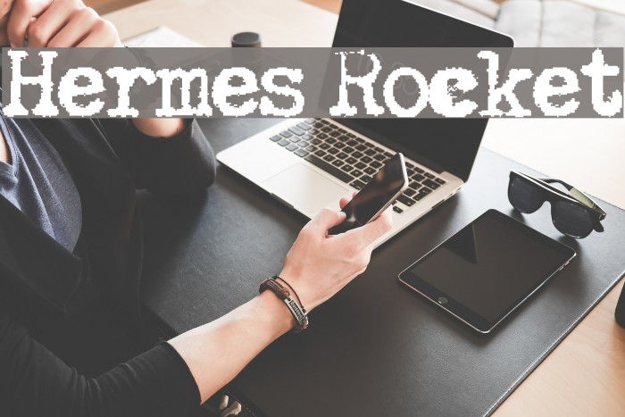 Hermes Rocket Font examples