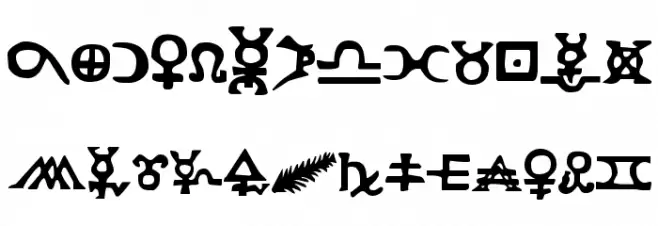 Hermetic Spellbook Schriftart Groß