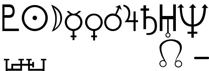 Hermetica Font OTHER CHARS