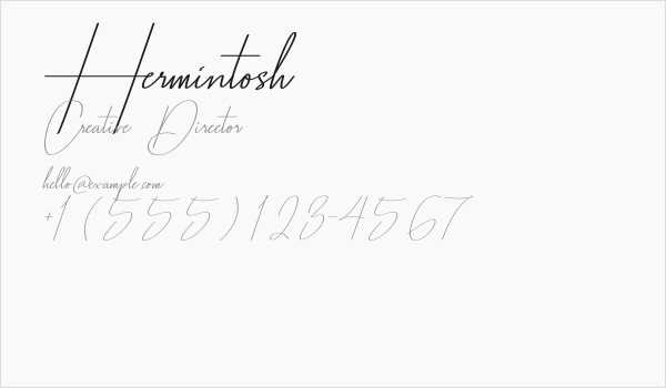 Hermintosh Business Card