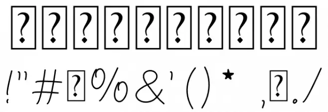Hermione フォント その他の文字