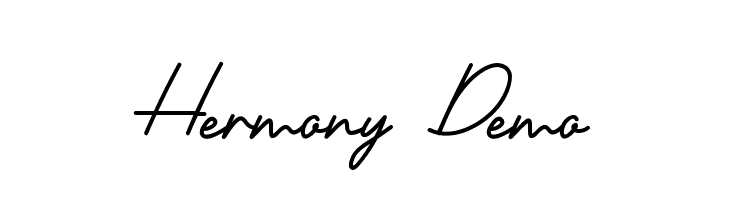 Hermony Demo  免费字体下载