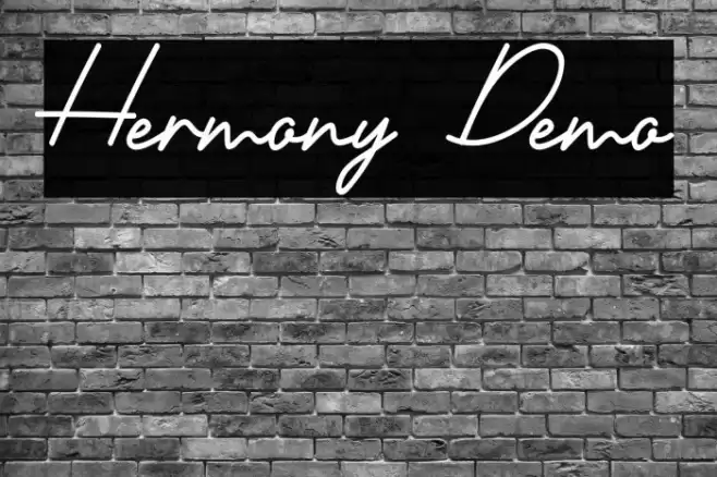 Hermony Demo Font examples