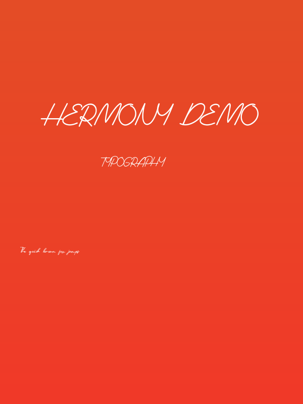Hermony Demo Poster