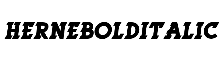 Herne Bold Italic  免费字体下载