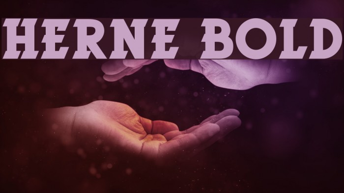 Herne Bold Font examples