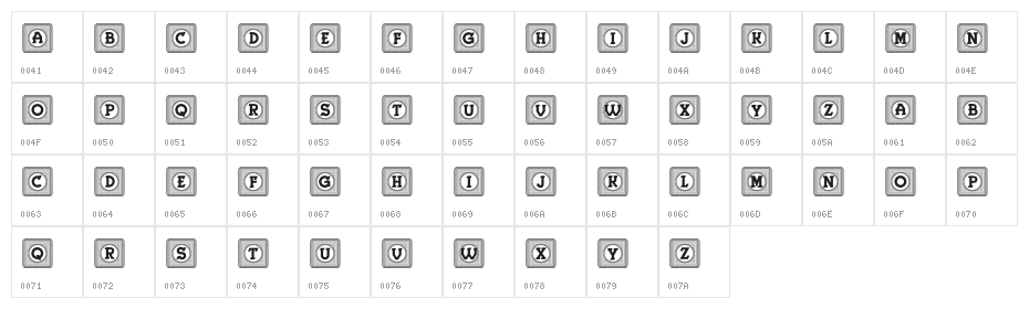 Herne Capitals Regular Character Map