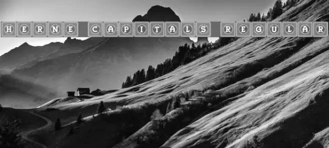 Herne Capitals Regular Font examples