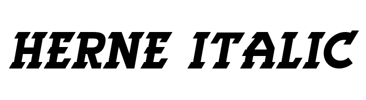 Herne Italic  免费字体下载