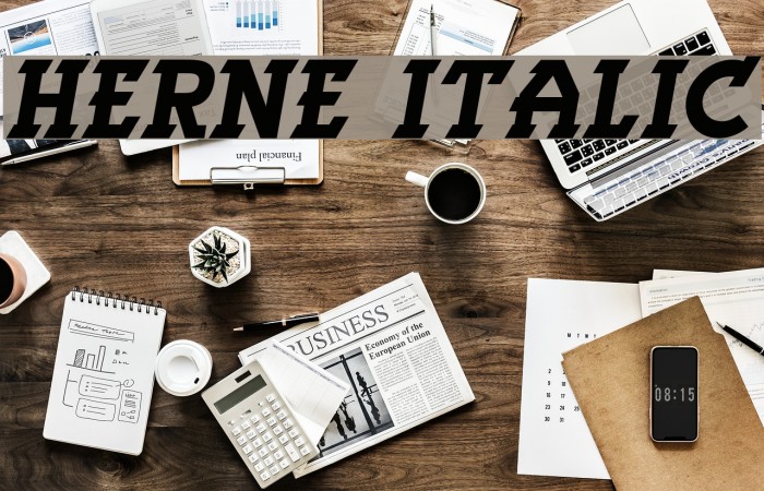 Herne Italic Example 2