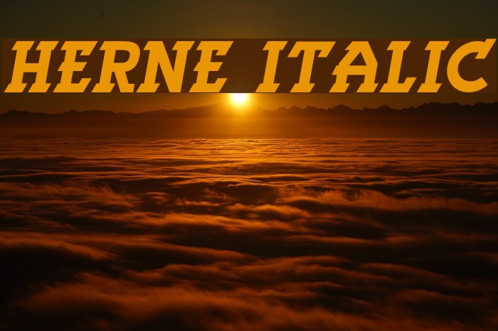 Herne Italic Example 3