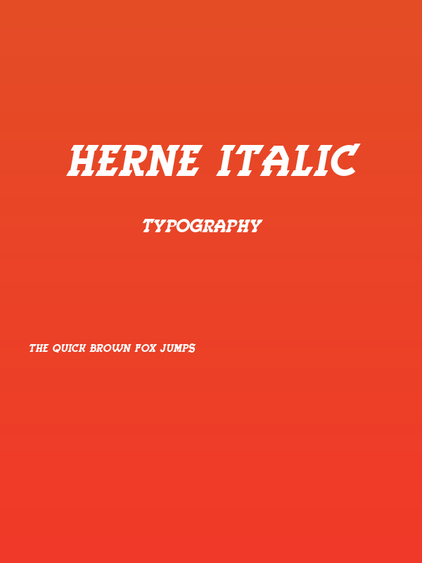 Herne Italic Poster
