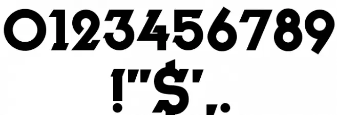 Herne Regular Font OTHER CHARS