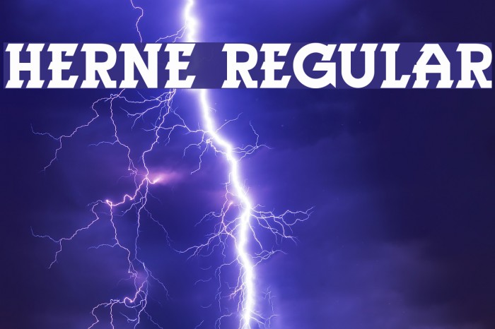 Herne Regular Example 1