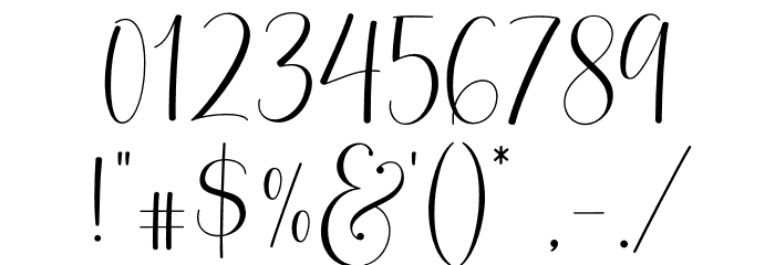 Hernitta - Personal Use Font OTHER CHARS