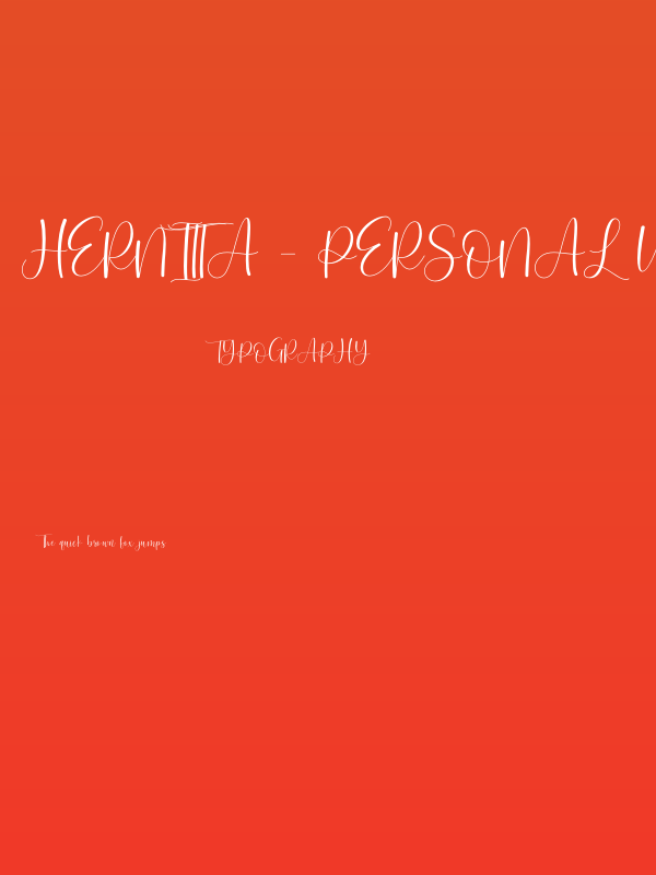 Hernitta - Personal Use Poster