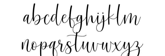 Hernitta - Personal Use Font LOWERCASE