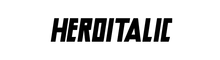 Hero Italic  Fuentes Gratis Descargar