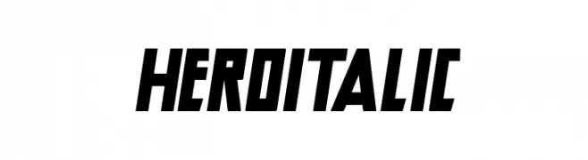 Hero Italic  Скачать бесплатные шрифты