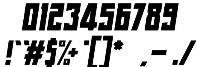 Hero Italic Font OTHER CHARS