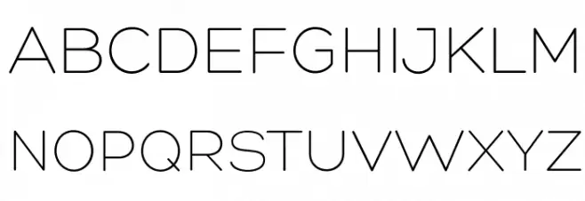 Hero-Light Schriftart Groß