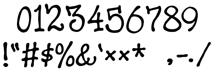 Hero Of Fools Font OTHER CHARS