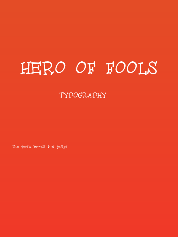 Hero Of Fools Poster