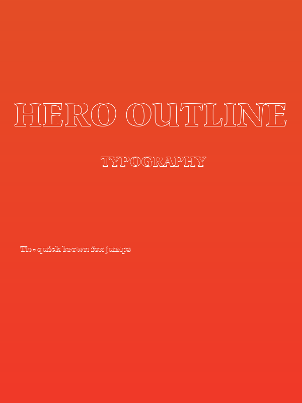 Hero Outline Poster