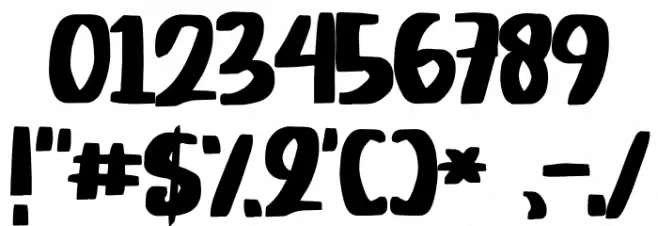 Hero Panda Font OTHER CHARS