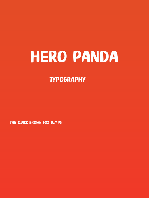 Hero Panda Poster