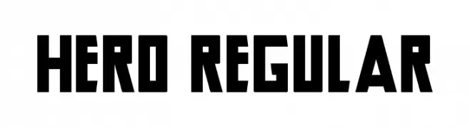 Hero Regular  Fuentes Gratis Descargar