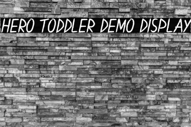 Hero Toddler Demo Display フォント examples